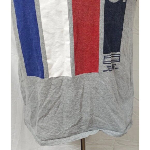 Tommy Hilfiger Denim Painter THD 1985 NYC Gray Red White Blue Medium T-Shirt - Picture 3 of 13